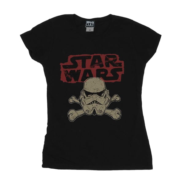 Star Wars Womens/Ladies Stormtrooper Skull Logo Cotton T-Shirt