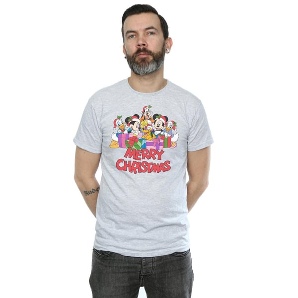 Disney Mens Mickey Mouse And Friends Christmas T-Shirt