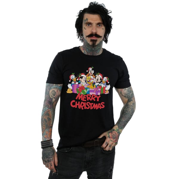 Disney Mens Mickey Mouse And Friends Christmas T-Shirt