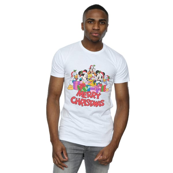 Disney Mens Mickey Mouse And Friends Christmas T-Shirt