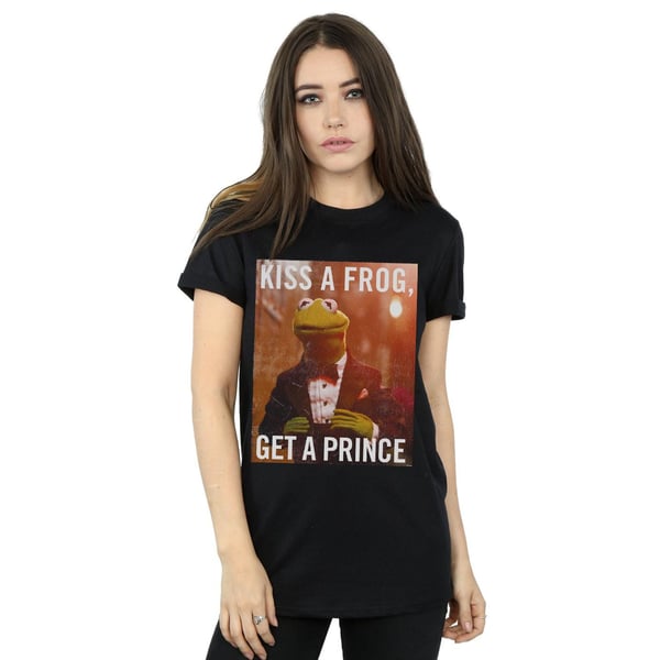 Disney Womens/Ladies The Muppets Kiss A Frog Get A Prince Cotton Boyfriend T-Shirt