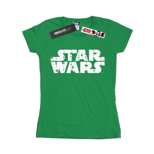 Star Wars Womens/Ladies Christmas Logo Cotton T-Shirt