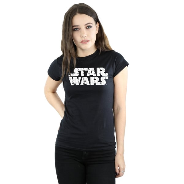 Star Wars Womens/Ladies Christmas Logo Cotton T-Shirt