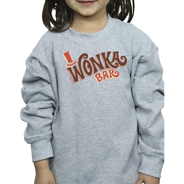 Willy Wonka Girls Bar Logo Sweatshirt