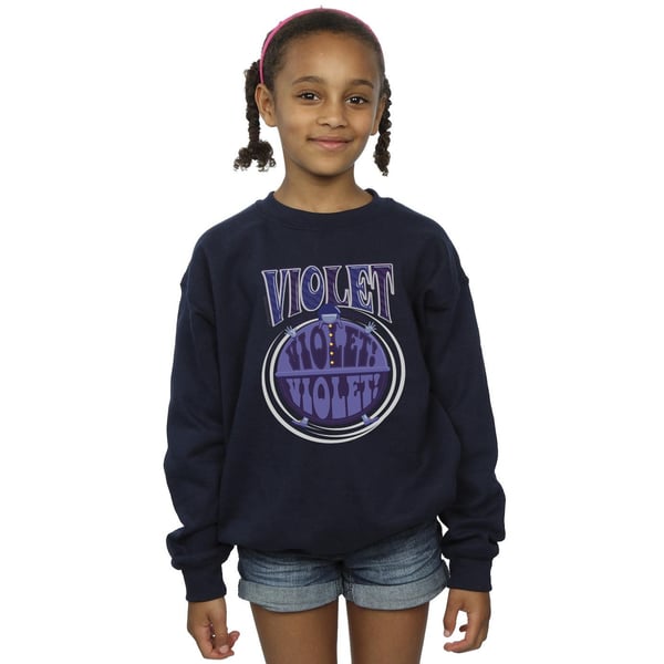 Willy Wonka Girls Violet Turning Violet Sweatshirt