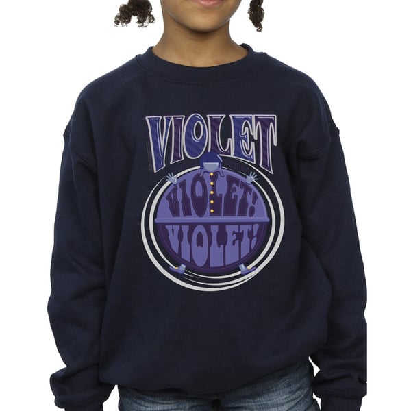 Willy Wonka Girls Violet Turning Violet Sweatshirt