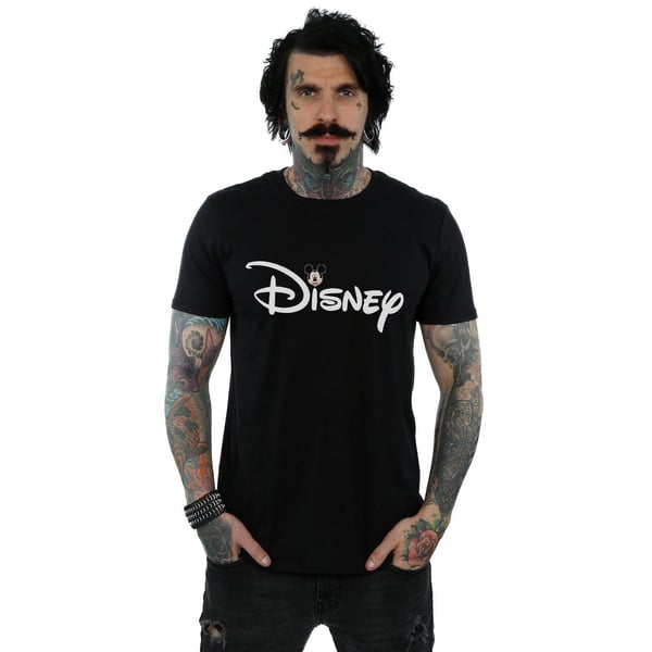 Disney Mens Mickey Mouse Logo Head T-Shirt