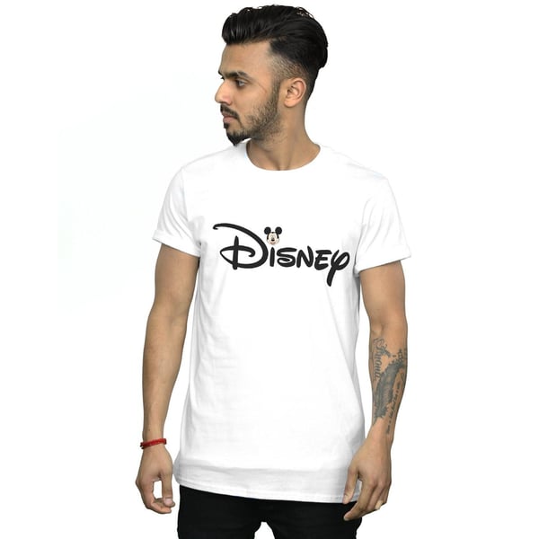 Disney Mens Mickey Mouse Logo Head T-Shirt