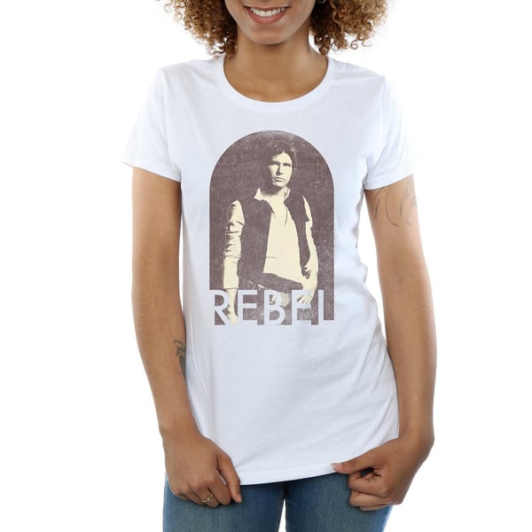 Star Wars Womens/Ladies Han Solo Rebel Cotton T-Shirt