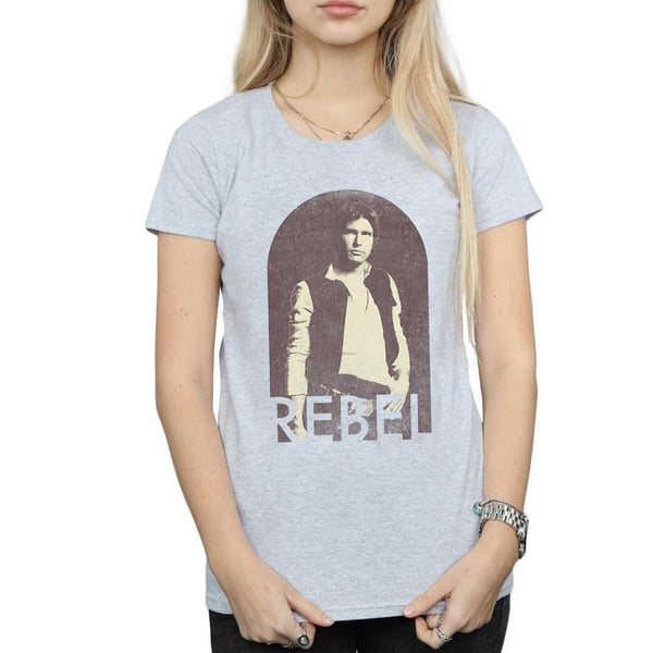Star Wars Womens/Ladies Han Solo Rebel Cotton T-Shirt