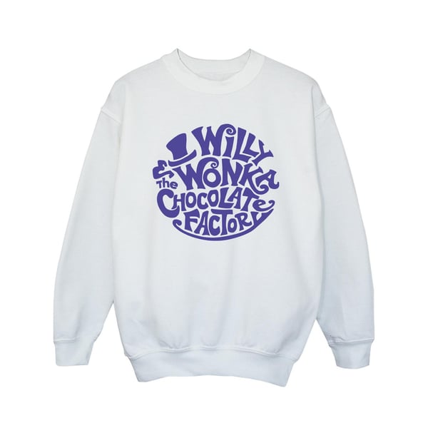 Willy Wonka & Suklaatehdas Tyttöjen Kirjoitettu Logo Collegepaita Willy Wonka & Suklaatehdas Tyttöjen Kirjoitettu Logo Collegepaita