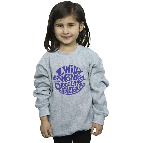 Willy Wonka & Suklaatehdas Tyttöjen Kirjoitettu Logo Collegepaita