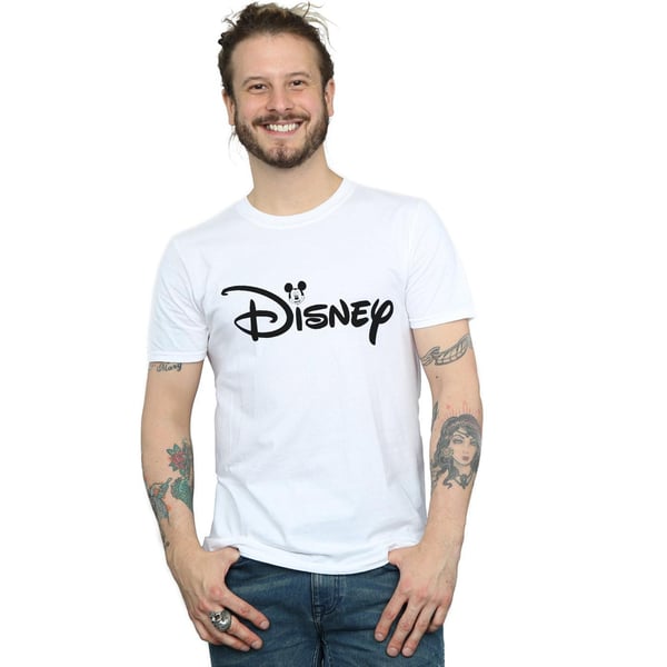 Disney Mens Mickey Mouse Head Logo T-Shirt