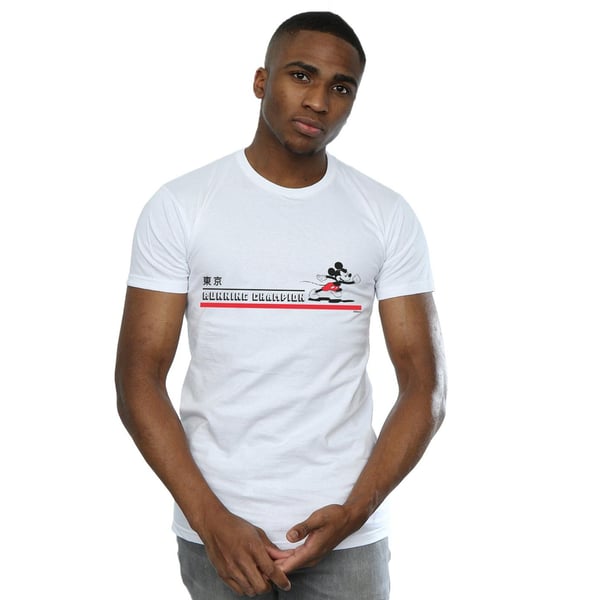 Disney Mens Mickey Mouse Running Champion T-Shirt