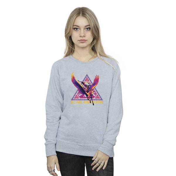 Marvel Womens/Ladies Thor Love And Thunder All Hail Valkyrie Sweatshirt