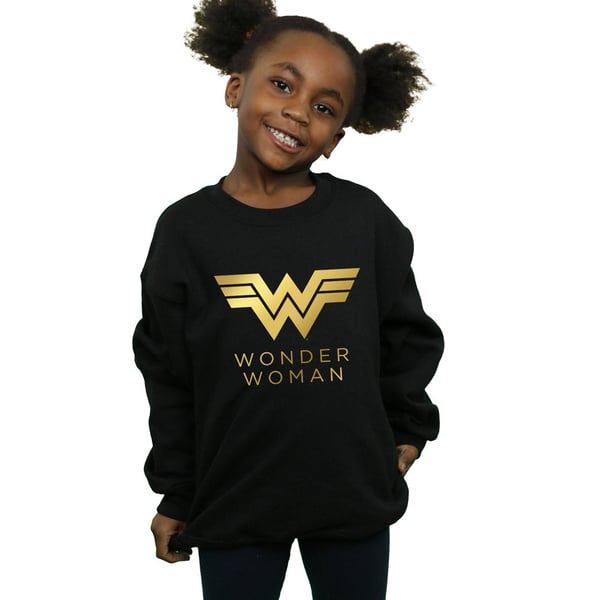 DC Comics Girls Wonder Woman 84 Golden Logo Sweatshirt