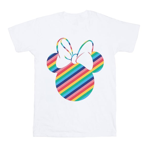 Disney Mens Minnie Mouse Rainbow Face T-Shirt