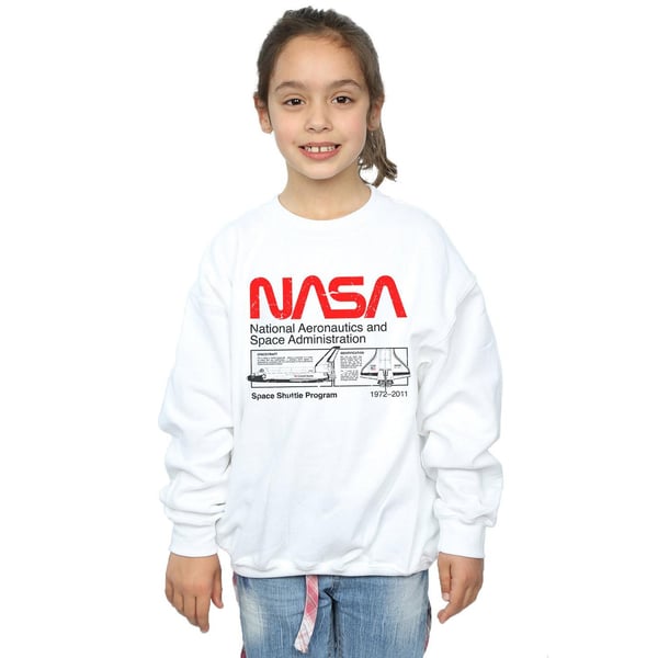 NASA Girls Classic Space Shuttle Sweatshirt