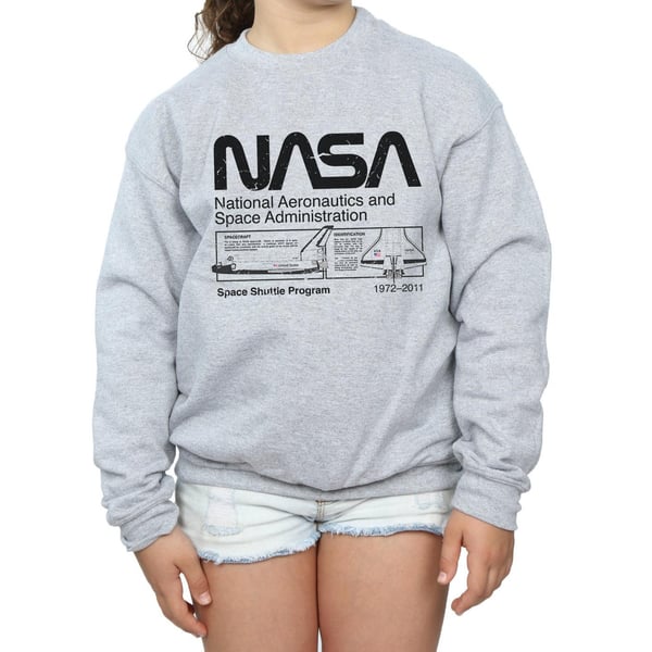 NASA Girls Classic Space Shuttle Sweatshirt