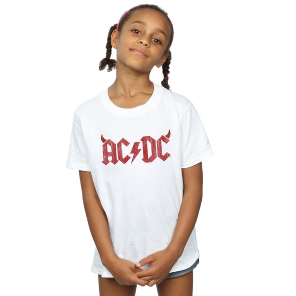 AC/DC Girls Horns Logo Cotton T-Shirt
