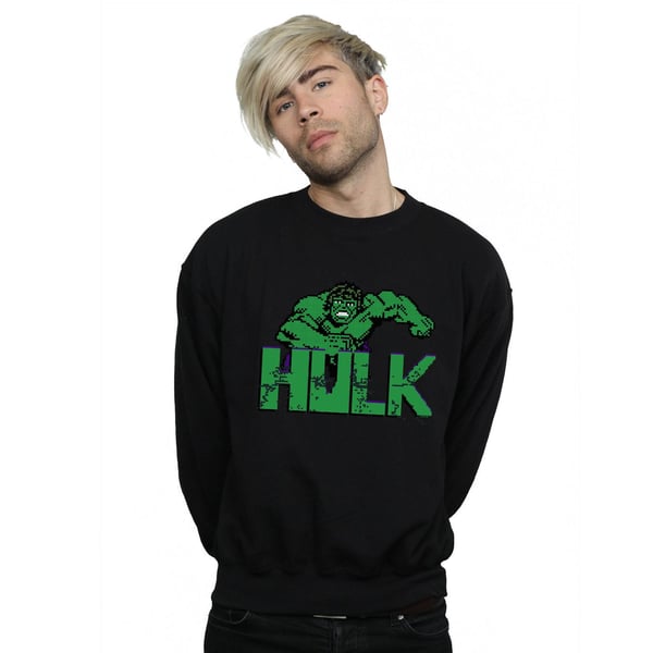 Marvel Miesten Hulk Pikselöity Collegepaita