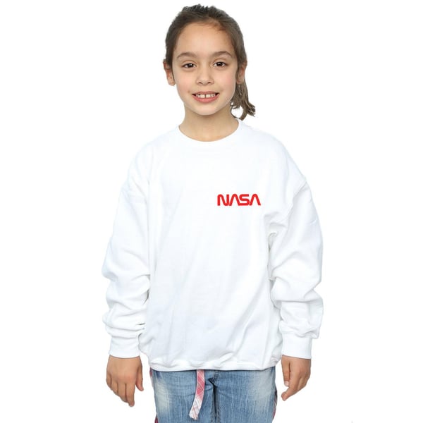 NASA Girls Modern Logo Chest Sweatshirt