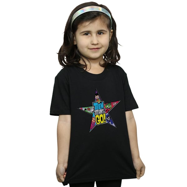DC Comics Girls Teen Titans Go Star Logo Cotton T-Shirt
