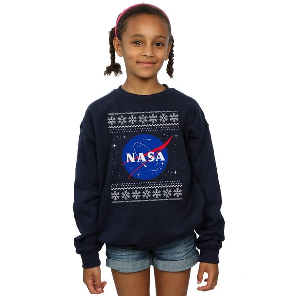 NASA Girls Classic Fair Isle Sweatshirt