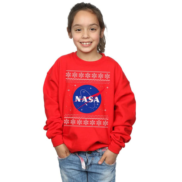 NASA Girls Classic Fair Isle Sweatshirt