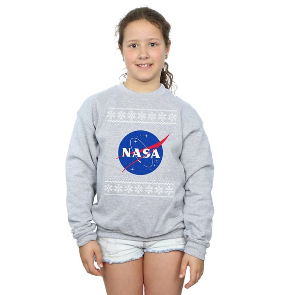 NASA Girls Classic Fair Isle Sweatshirt