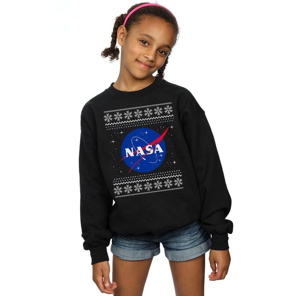 NASA Girls Classic Fair Isle Sweatshirt