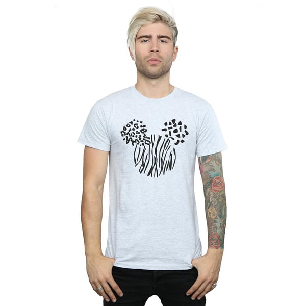 Disney Mens Mickey Mouse Animal T-Shirt