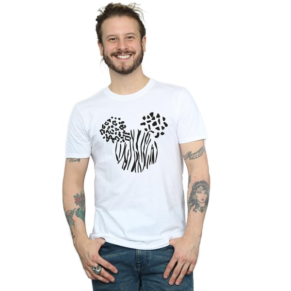 Disney Mens Mickey Mouse Animal T-Shirt