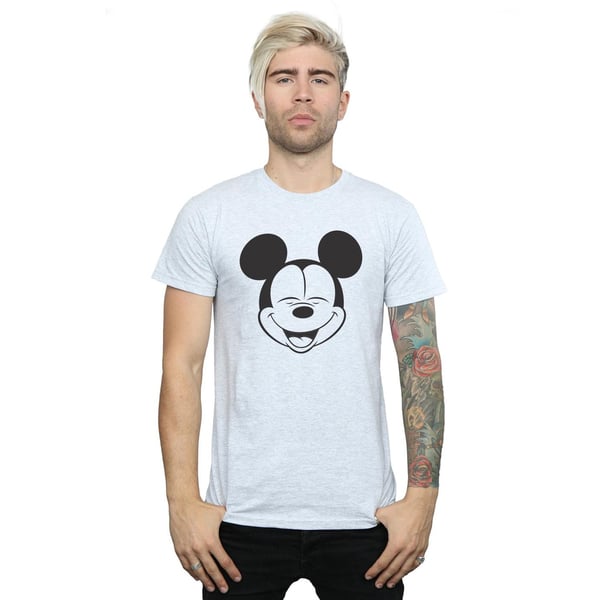 Disney Mens Mickey Mouse Closed Eyes T-Shirt