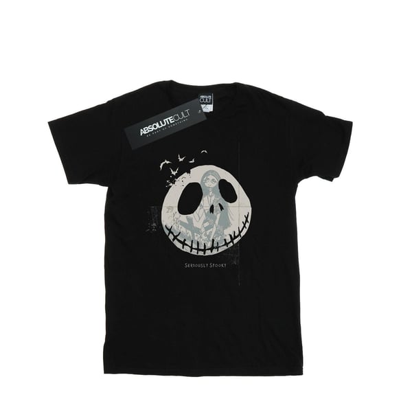 Disney Dam/Dam Nightmare Before Christmas Seriously Spooky T-shirt i bomull i boyfriend-modell