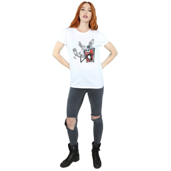 Disney Womens/Ladies Nightmare Before Christmas Ghosts Of Jack Cotton Boyfriend T-Shirt