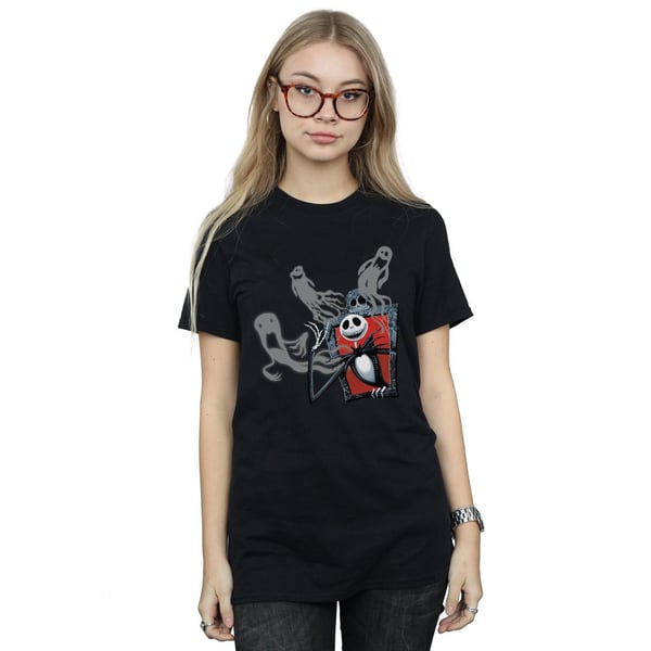Disney Womens/Ladies Nightmare Before Christmas Ghosts Of Jack Cotton Boyfriend T-Shirt