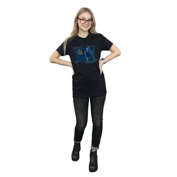 Disney Womens/Ladies Nightmare Before Christmas Jack And The Well Cotton Boyfriend T-Shirt