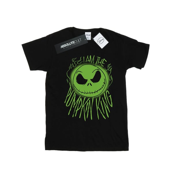 Disney Dam/Damer Nightmare Before Christmas Pumpkin King T-shirt i bomull med boyfriend-passform
