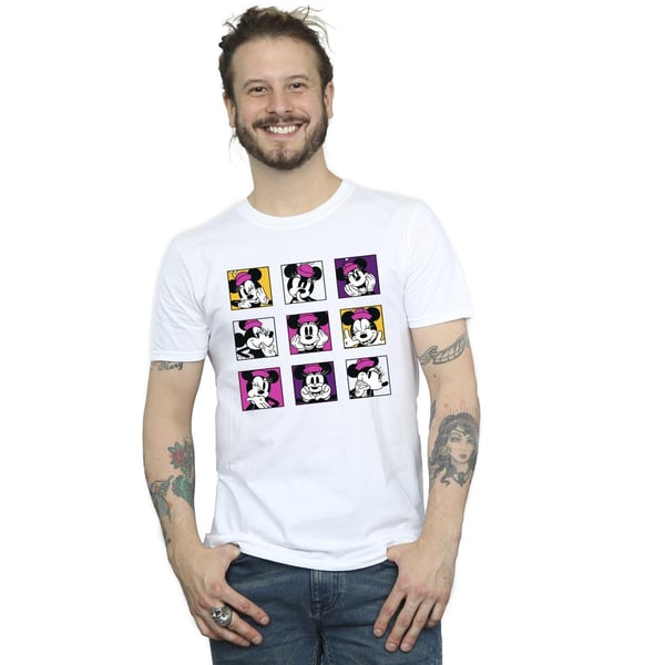 Disney Mens Minnie Mouse Squares T-Shirt