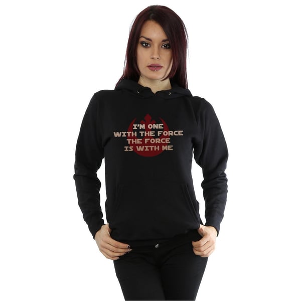 Star Wars Womens/Ladies Rogue One I´m One With The Force Red Hoodie