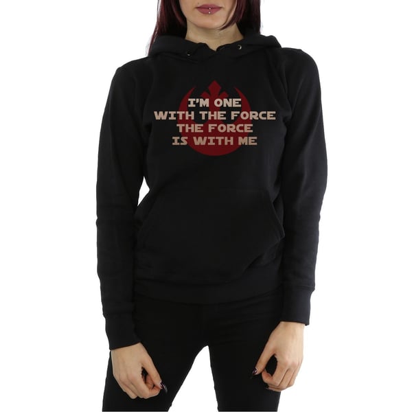 Star Wars Womens/Ladies Rogue One I´m One With The Force Red Hoodie