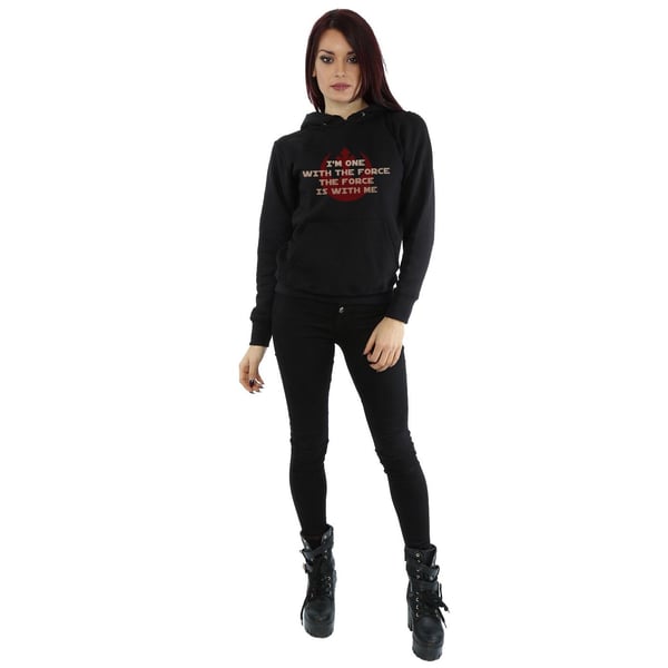 Star Wars Womens/Ladies Rogue One I´m One With The Force Red Hoodie