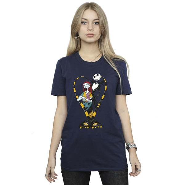 The Nightmare Before Christmas Womens/Ladies Heart Jack Cotton Boyfriend T-Shirt