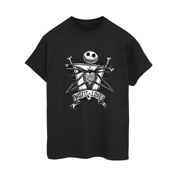 Disney Womens/Ladies The Nightmare Before Christmas Misfits Love Cotton Boyfriend T-Shirt
