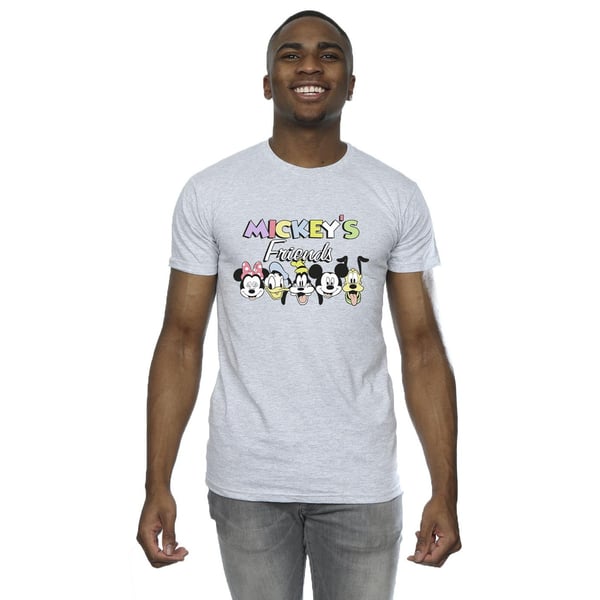 Disney Mens Mickey Mouse And Friends Faces T-Shirt