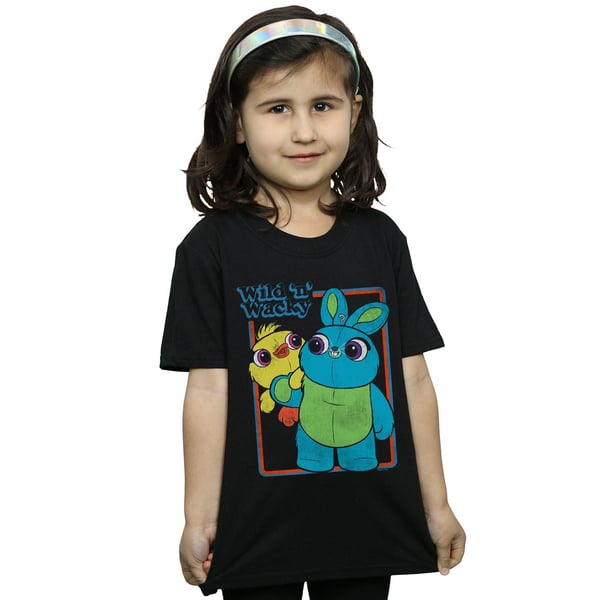 Disney Girls Toy Story 4 Duck And Bunny Wild And Wacky Cotton T-Shirt
