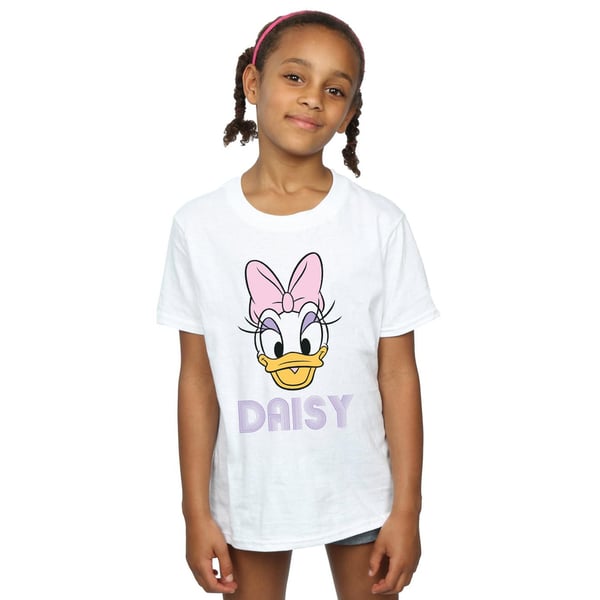 Disney Girls Daisy Duck Face Cotton T-Shirt