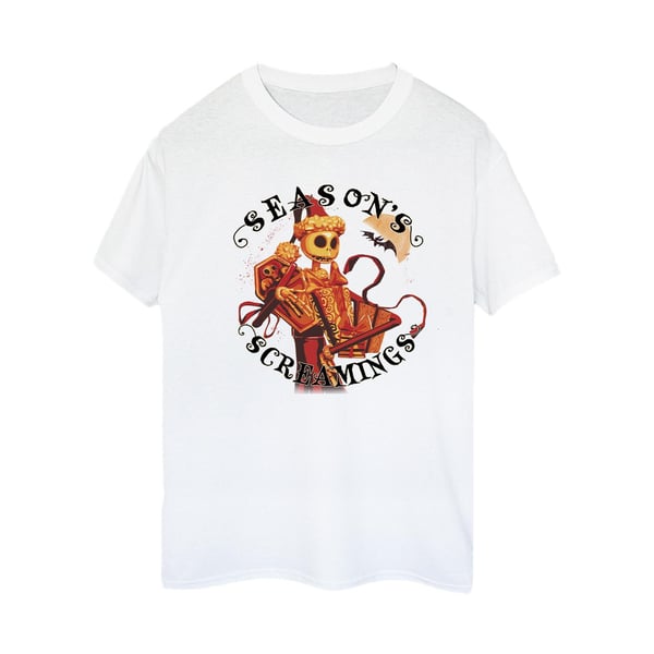 Disney Womens/Ladies The Nightmare Before Christmas Seasons Screamings Cotton Boyfriend T-Shirt