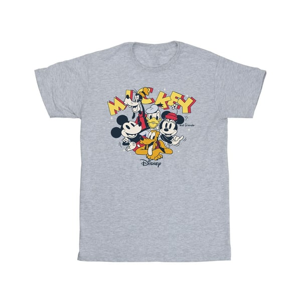 Disney Mens Mickey Mouse Group T-Shirt